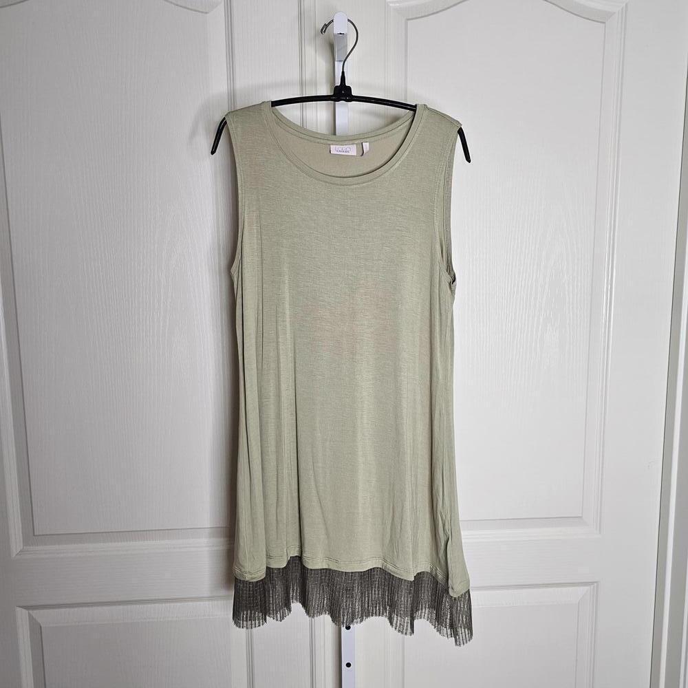 Layered Sleeveless Tunic Top LOGO
